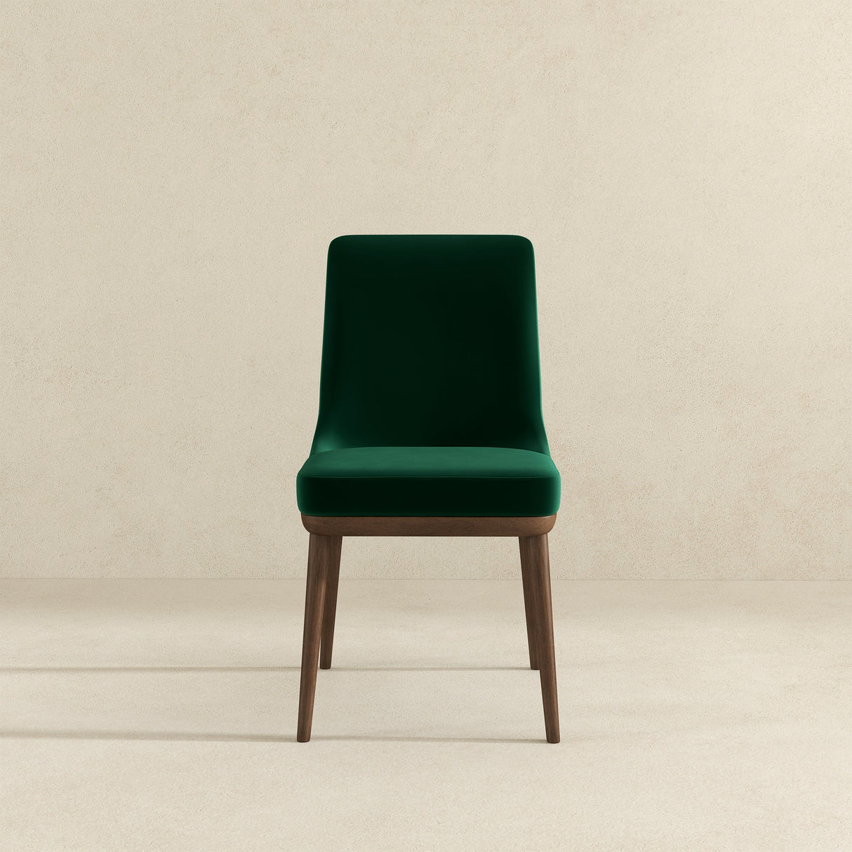 Kate Mid-Century Modern Dining Chair (Set of 2) Green Velvet from Ashcroft Furniture - Luna Furniture