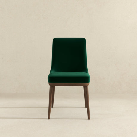 Kate Mid-Century Modern Dining Chair (Set of 2) Green Velvet from Ashcroft Furniture - Luna Furniture