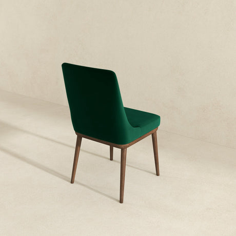 Kate Mid-Century Modern Dining Chair (Set of 2) Green Velvet from Ashcroft Furniture - Luna Furniture