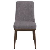 Kate Mid-Century Modern Dining Chair (Set of 2) Grey Polyester Blend from Ashcroft Furniture - Luna Furniture