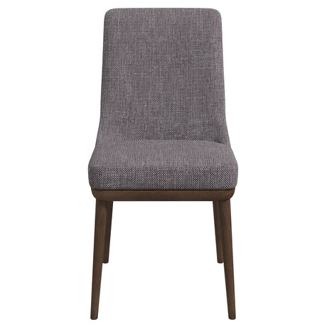 Kate Mid-Century Modern Dining Chair (Set of 2) Grey Polyester Blend from Ashcroft Furniture - Luna Furniture