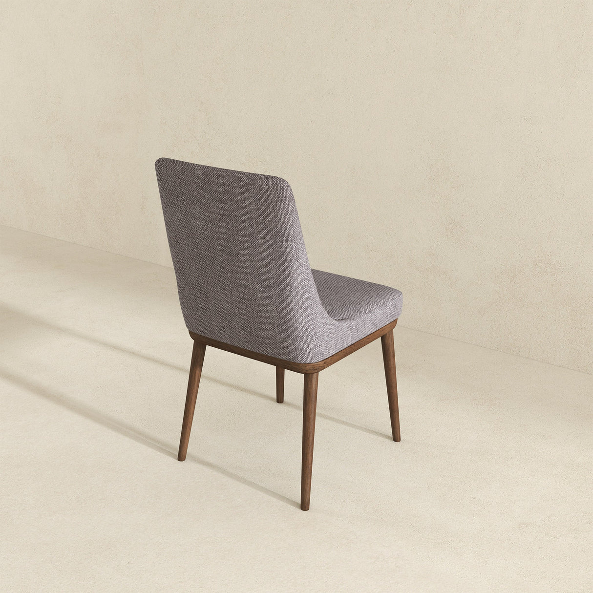 Kate Mid-Century Modern Dining Chair (Set of 2) Grey Polyester Blend from Ashcroft Furniture - Luna Furniture