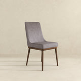 Kate Mid-Century Modern Dining Chair (Set of 2) Grey Polyester Blend from Ashcroft Furniture - Luna Furniture