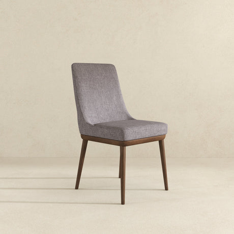 Kate Mid-Century Modern Dining Chair (Set of 2) Grey Polyester Blend from Ashcroft Furniture - Luna Furniture