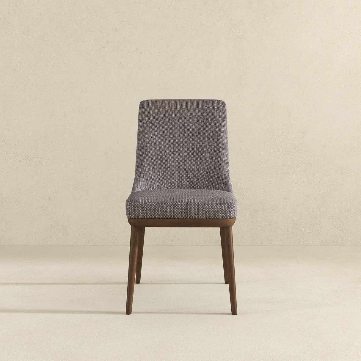 Kate Mid-Century Modern Dining Chair (Set of 2) Grey Polyester Blend from Ashcroft Furniture - Luna Furniture
