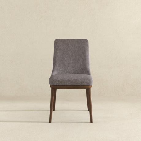 Kate Mid-Century Modern Dining Chair (Set of 2) Grey Polyester Blend from Ashcroft Furniture - Luna Furniture