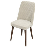 Katie Cream Velvet Dining Chair from Ashcroft Furniture - Luna Furniture