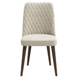 Katie Cream Velvet Dining Chair from Ashcroft Furniture - Luna Furniture