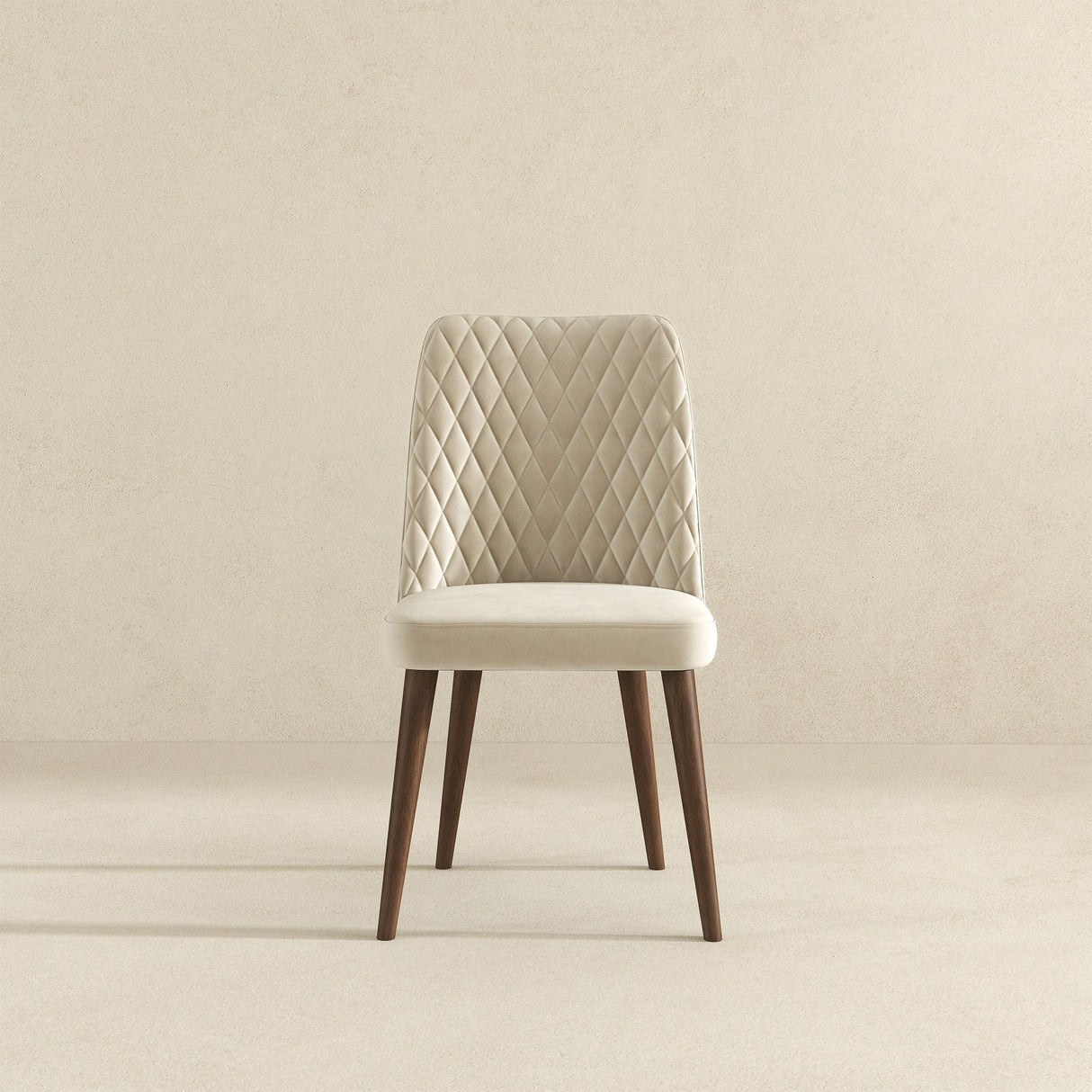Katie Cream Velvet Dining Chair from Ashcroft Furniture - Luna Furniture