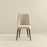 Katie Cream Velvet Dining Chair from Ashcroft Furniture - Luna Furniture