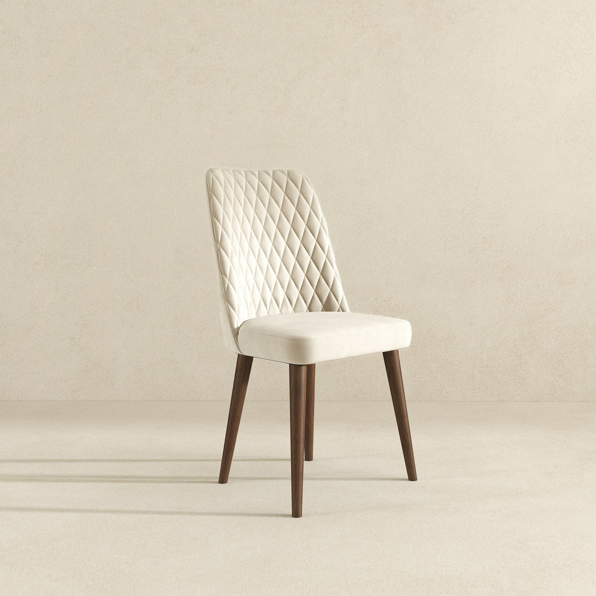 Katie Cream Velvet Dining Chair from Ashcroft Furniture - Luna Furniture