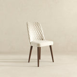Katie Cream Velvet Dining Chair from Ashcroft Furniture - Luna Furniture