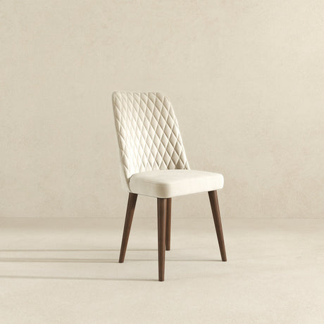Katie Cream Velvet Dining Chair from Ashcroft Furniture - Luna Furniture