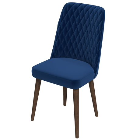 Katie Navy Blue Velvet Dining Chair from Ashcroft Furniture - Luna Furniture