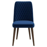 Katie Navy Blue Velvet Dining Chair from Ashcroft Furniture - Luna Furniture