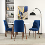 Katie Navy Blue Velvet Dining Chair from Ashcroft Furniture - Luna Furniture