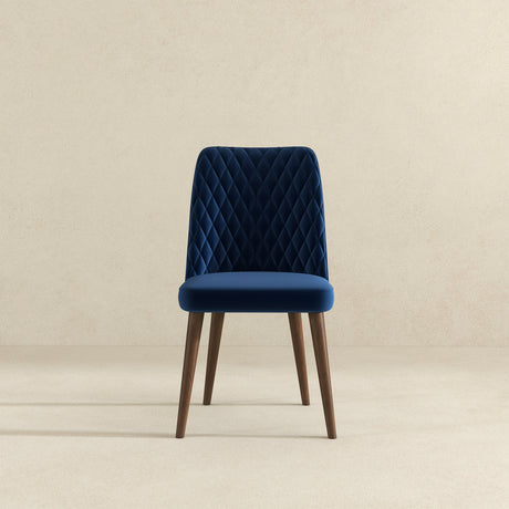 Katie Navy Blue Velvet Dining Chair from Ashcroft Furniture - Luna Furniture