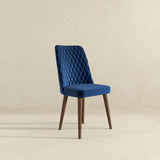 Katie Navy Blue Velvet Dining Chair from Ashcroft Furniture - Luna Furniture