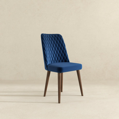 Katie Navy Blue Velvet Dining Chair from Ashcroft Furniture - Luna Furniture