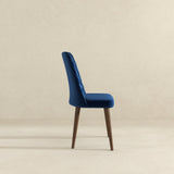 Katie Navy Blue Velvet Dining Chair from Ashcroft Furniture - Luna Furniture
