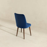 Katie Navy Blue Velvet Dining Chair from Ashcroft Furniture - Luna Furniture