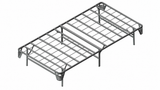 Framos Silver California King Metal Bed Foundation