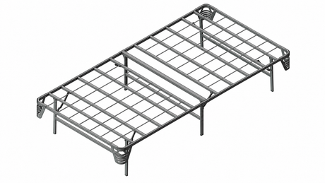Framos Silver California King Metal Bed Foundation from Furniture of America - Luna Furniture