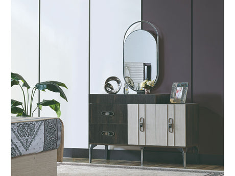 Nero Dresser With Mirror from Furnia - Luna Furniture