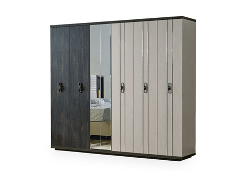 Nero Wardrobe from Furnia - Luna Furniture