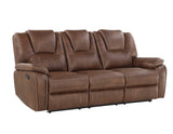Katrine Brown Manual Reclining Sofa from Steve Silver - Luna Furniture