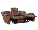 Katrine Brown Manual Reclining Sofa from Steve Silver - Luna Furniture