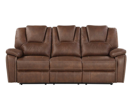 Katrine Brown Manual Reclining Sofa from Steve Silver - Luna Furniture