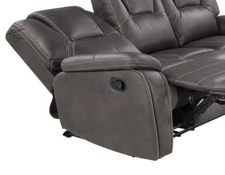 Katrine Charcoal 3-Piece Reclining Living Room Set from Steve Silver - Luna Furniture