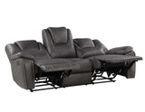 Katrine Charcoal 3-Piece Reclining Living Room Set from Steve Silver - Luna Furniture