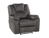 Katrine Charcoal 3-Piece Reclining Living Room Set from Steve Silver - Luna Furniture