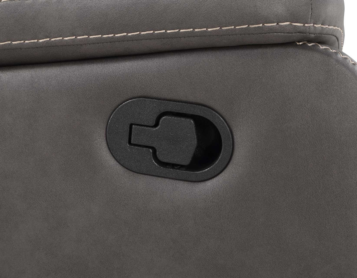 Katrine Charcoal Manual Reclining Loveseat from Steve Silver - Luna Furniture