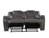 Katrine Charcoal Manual Reclining Loveseat from Steve Silver - Luna Furniture