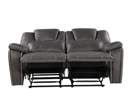 Katrine Charcoal Manual Reclining Loveseat from Steve Silver - Luna Furniture