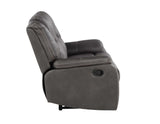 Katrine Charcoal Manual Reclining Loveseat from Steve Silver - Luna Furniture