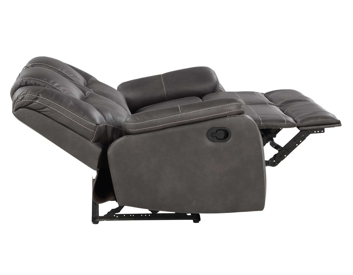 Katrine Charcoal Manual Reclining Loveseat from Steve Silver - Luna Furniture