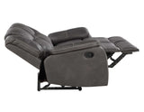 Katrine Charcoal Manual Reclining Loveseat from Steve Silver - Luna Furniture