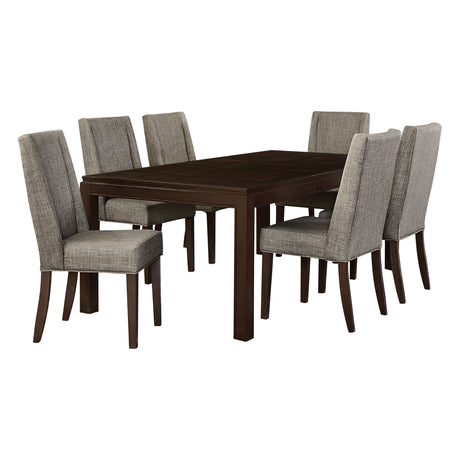 Kavanaugh Dark Brown 7-Piece 78" Extendable Dining Table from Homelegance - Luna Furniture