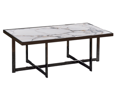 Kayley 47.5″ Sintered Stone Cocktail Table from Steve Silver - Luna Furniture