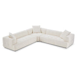 Kaynes Ivory Boucle Corner Sectional Sofa from Midinmod - Luna Furniture