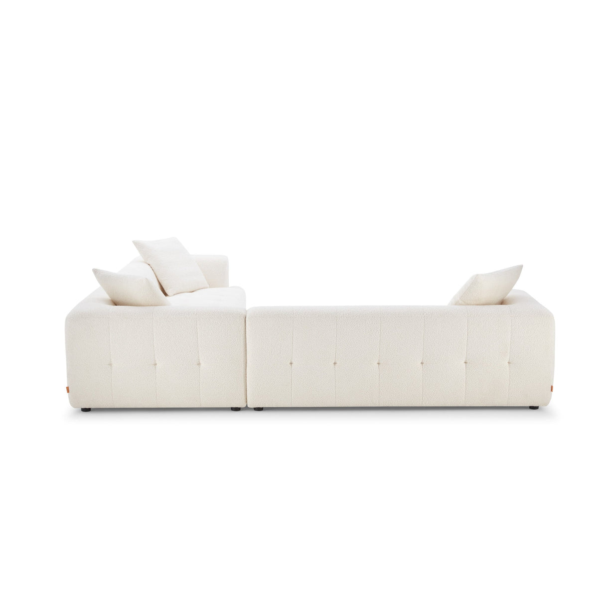 Kaynes Ivory Boucle Corner Sectional Sofa from Midinmod - Luna Furniture