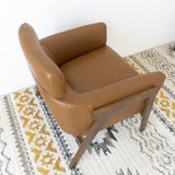 Kayson Tan Leather Lounge Chair from Midinmod - Luna Furniture