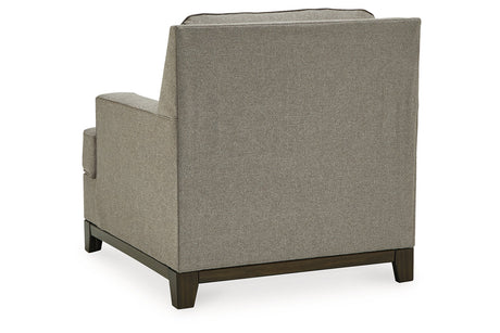 Kaywood Granite Chair and Ottoman from Ashley - Luna Furniture