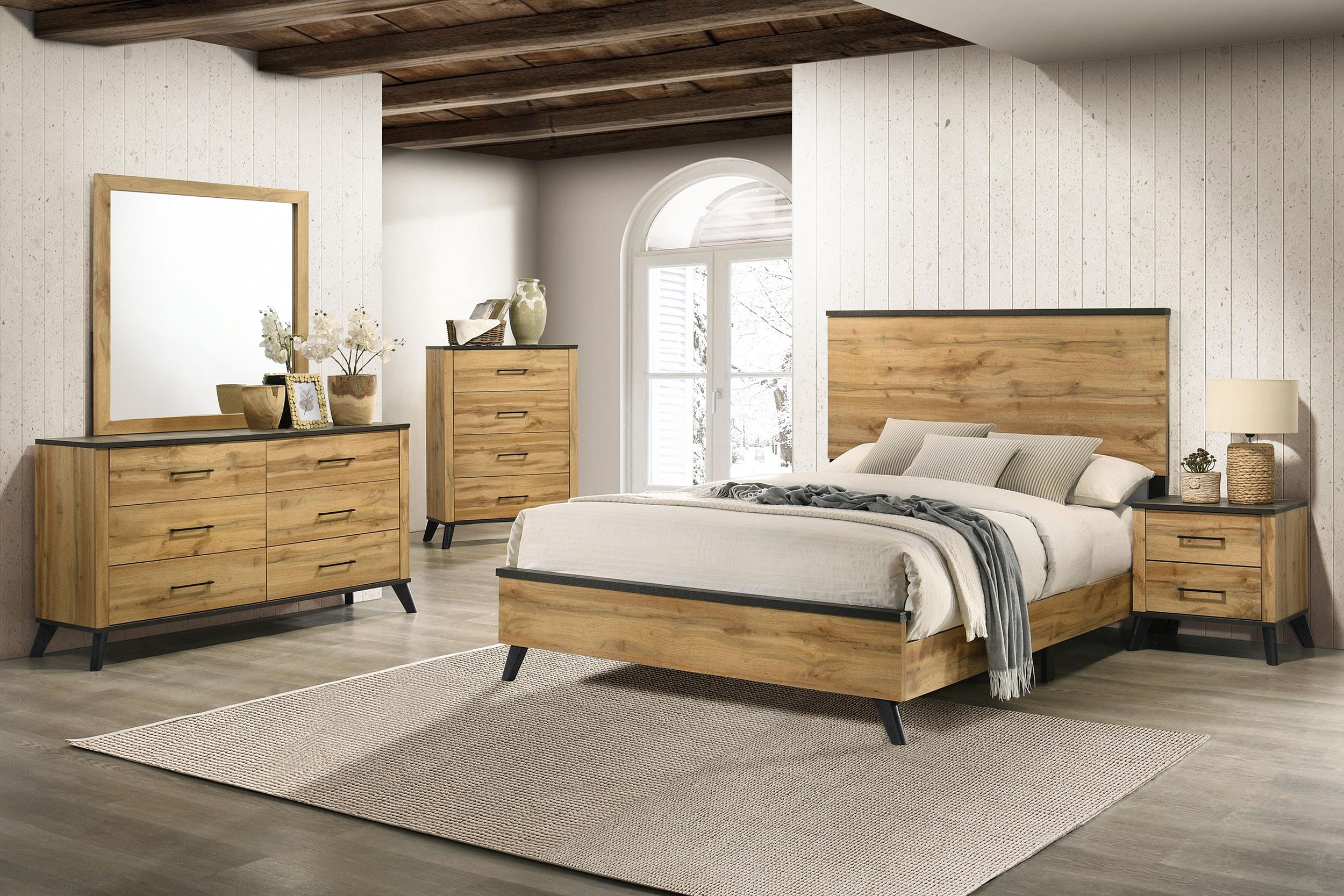 ピノキオデスクトップ７Pセット Kaywood Natural Pine 5-Piece Queen Bedroom Set – Luna Furniture