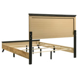 Kaywood Natural Pine 51-inch Eastern King Panel Bed from Coaster - Luna Furniture