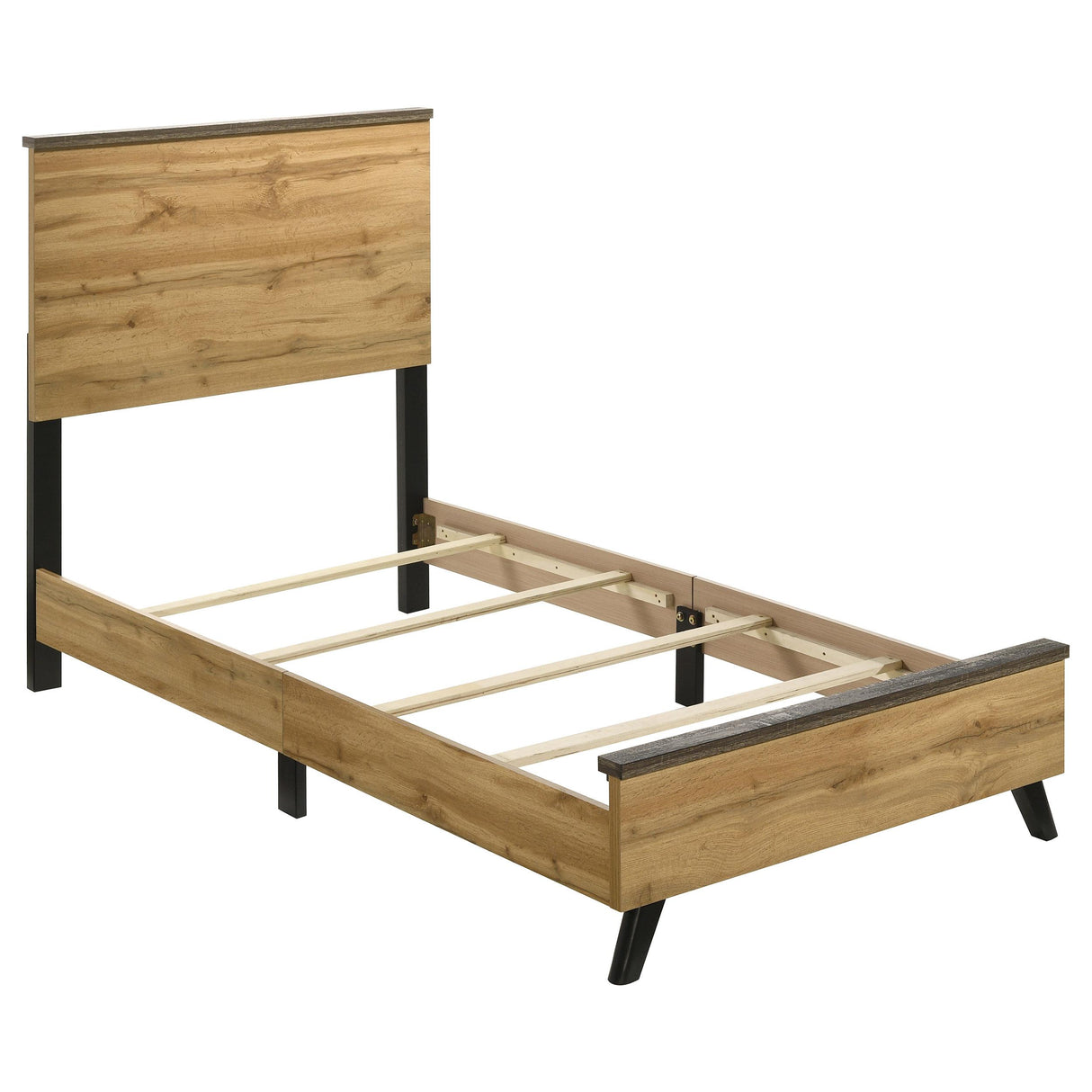 Kaywood Natural Pine 51-inch Twin Panel Bed from Coaster - Luna Furniture
